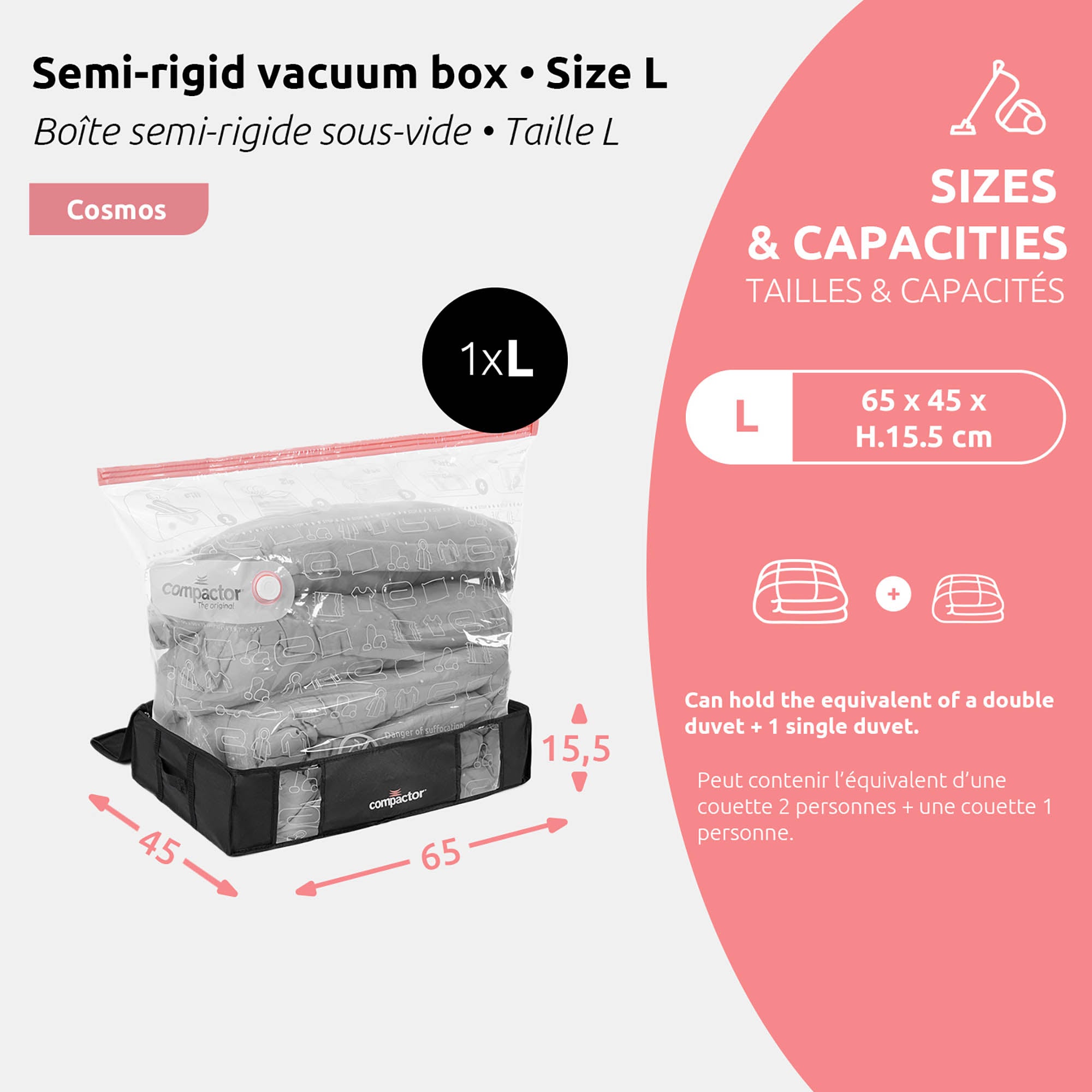 Housse De Rangement Sous Vide - Taille L