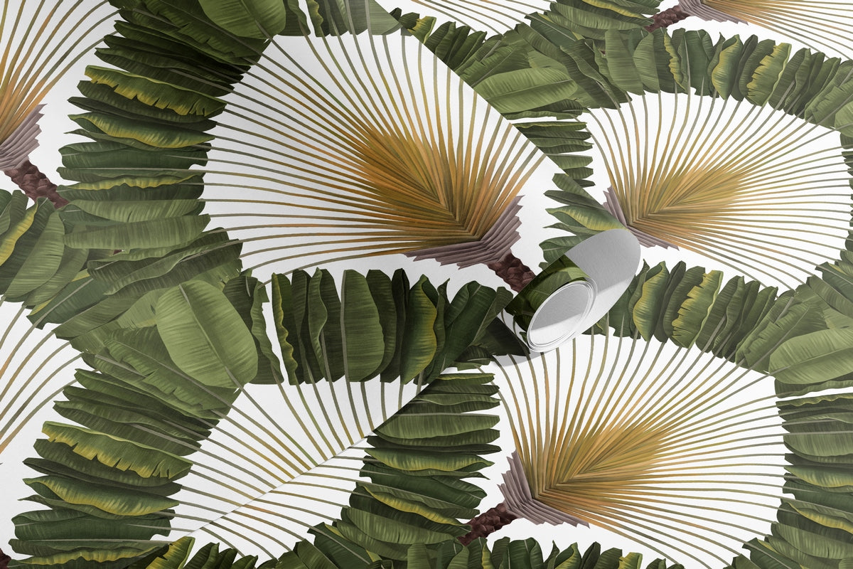 Rollo de Papel Pintado Ravinala - Vert Lichen