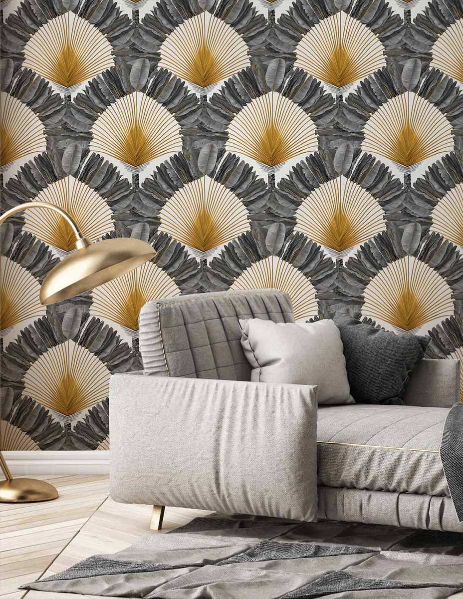 Rollo de Papel Pintado Ravinala - Argent