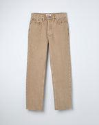 70S Stove Pipe Jeans - Washed Khaki