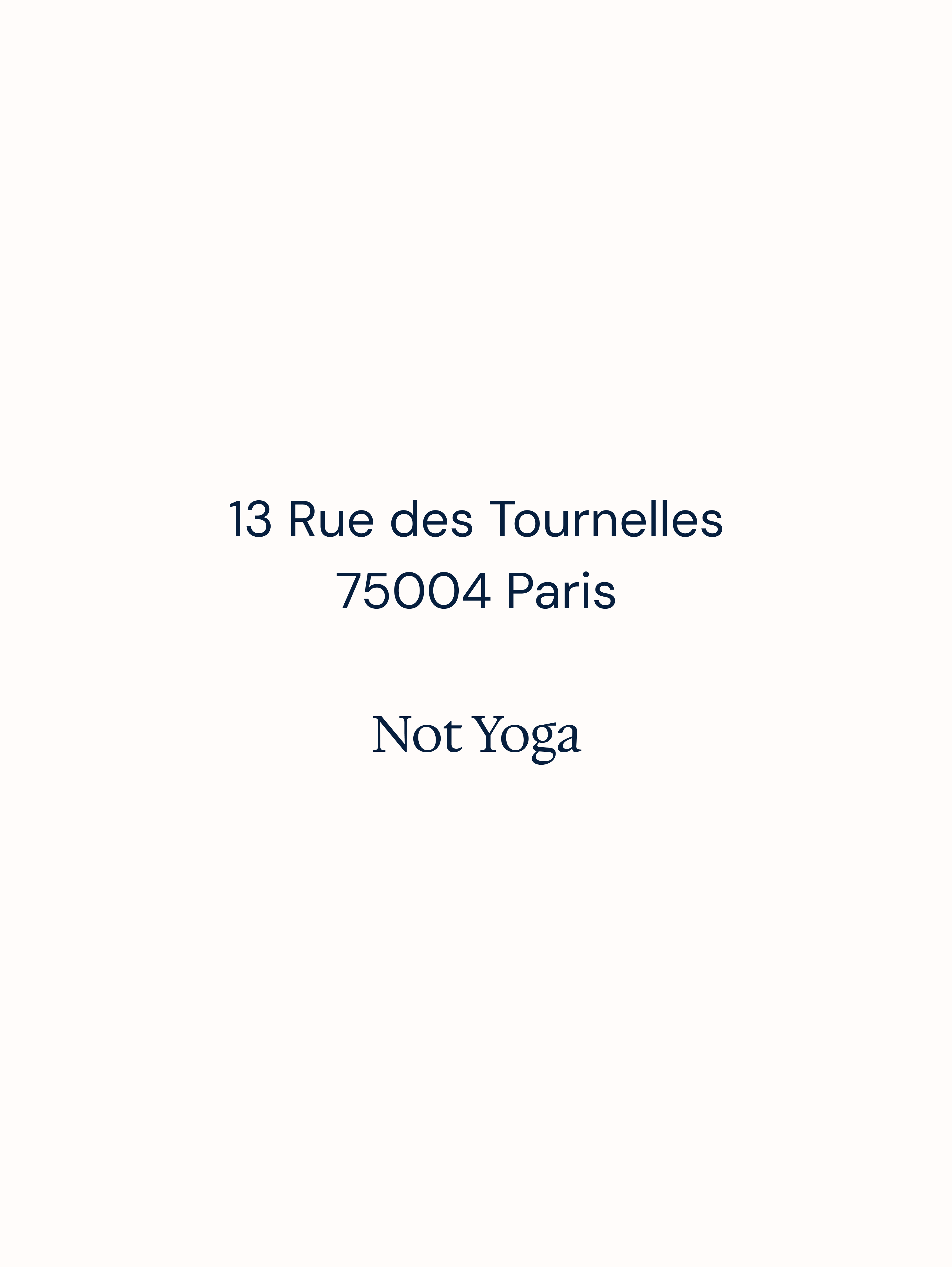 Not Yoga reassurance 1