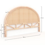 Néora - Rattan And Canework Headboard