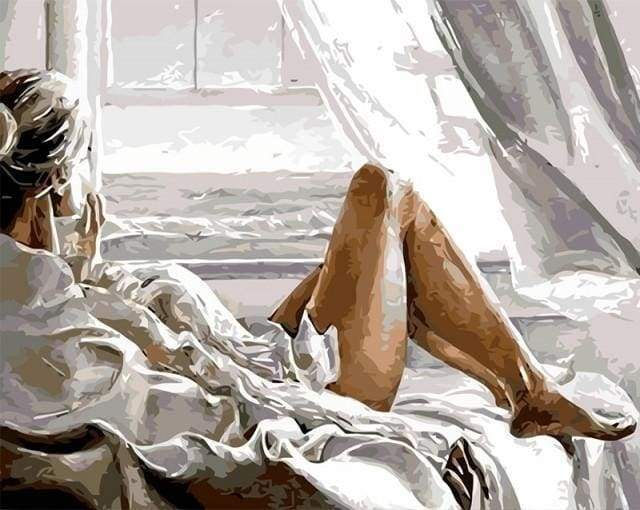 Pintura por números - Descanso frente al mar