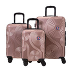 Set De 3 Valises Rafale Gps - Rose Doré