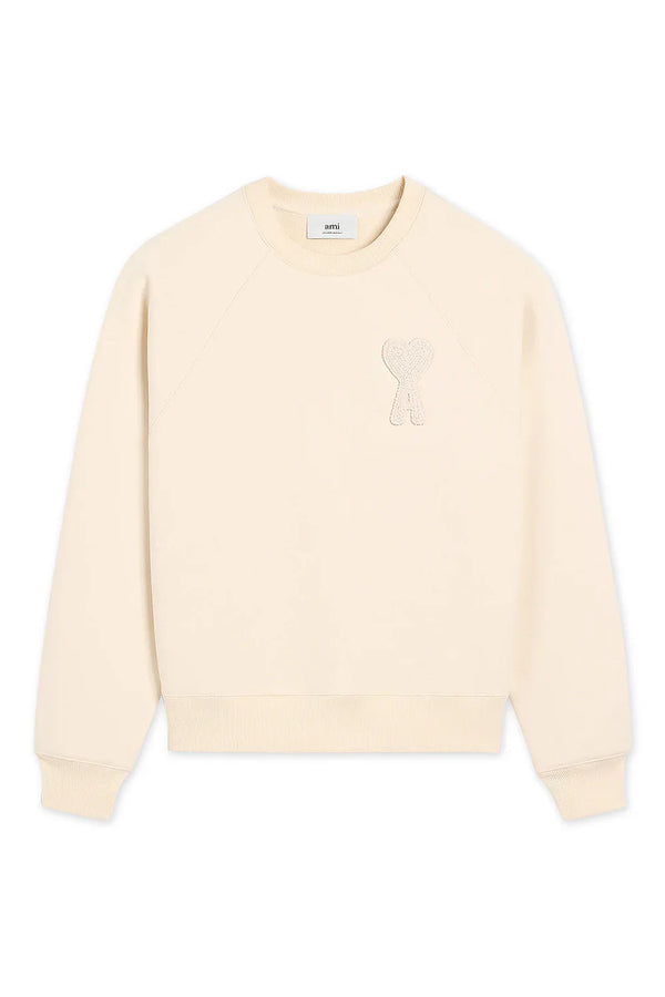 Ami Paris - Ami De Coeur Sweatshirt - Beige Patch