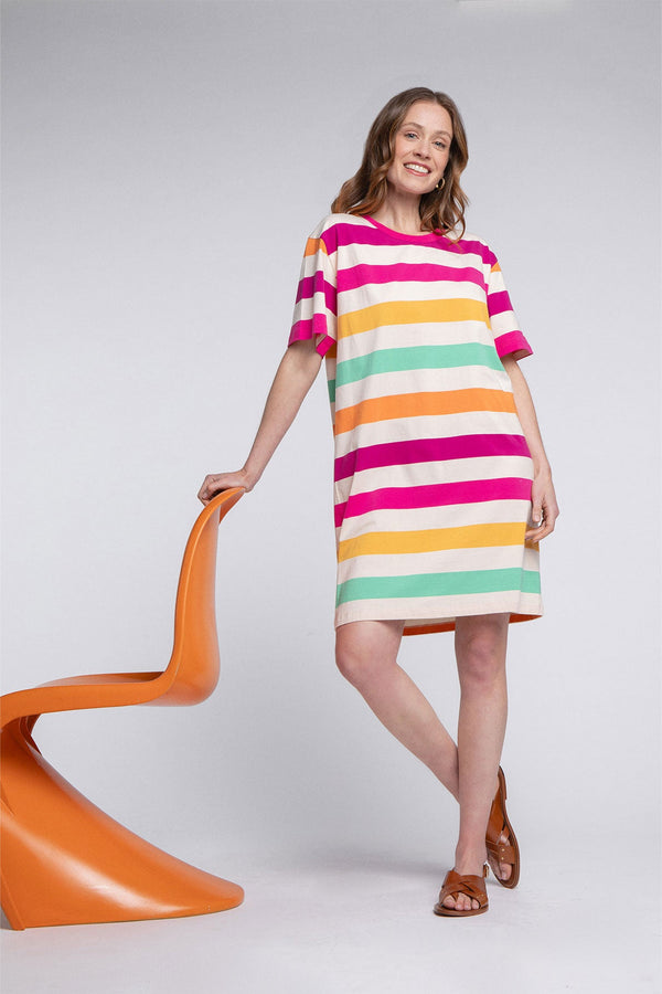 Vestido Amalia Rayas Ettore Policromo