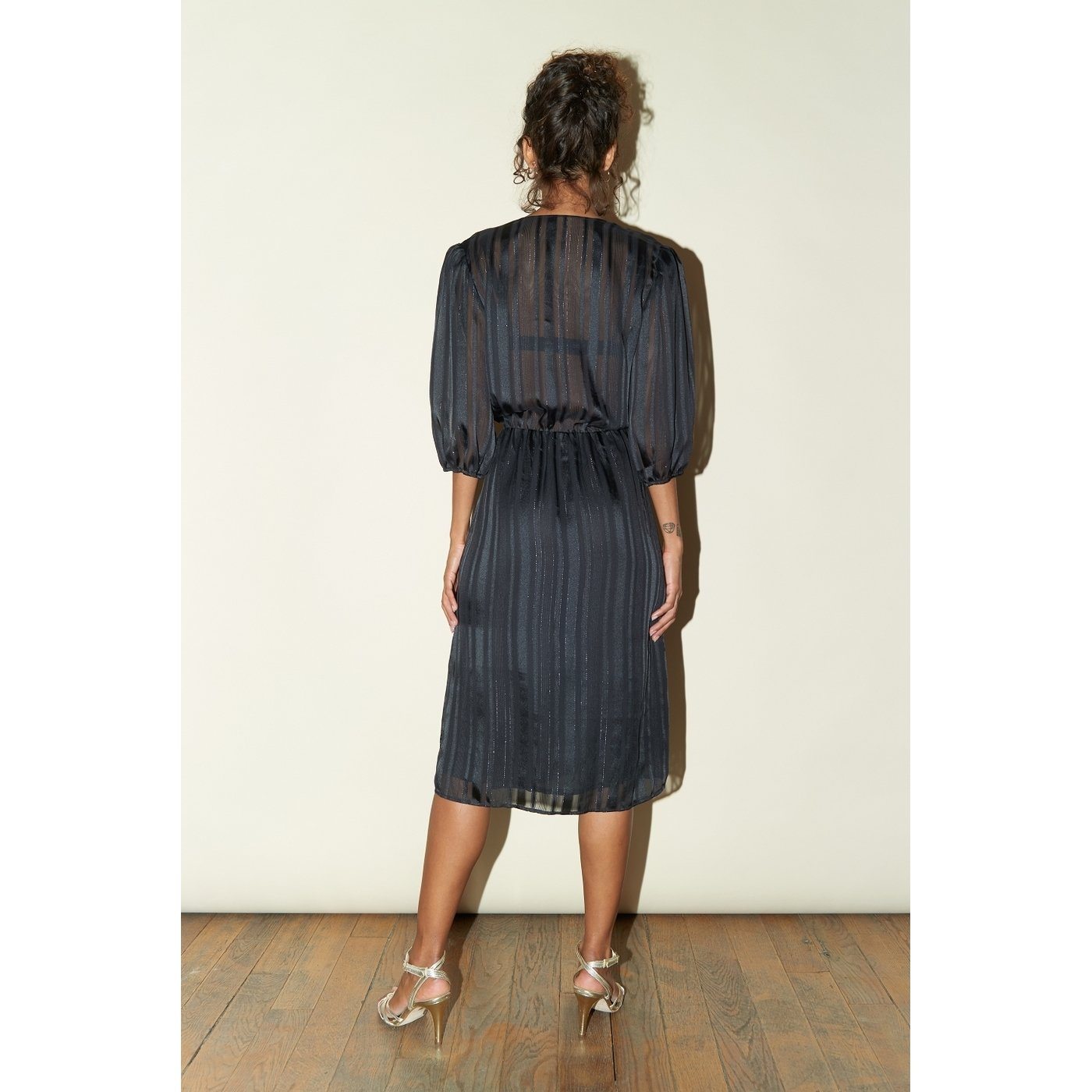 Robe Barbara - Lurex Noir