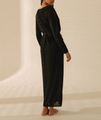 Kimono Long Black Glitter