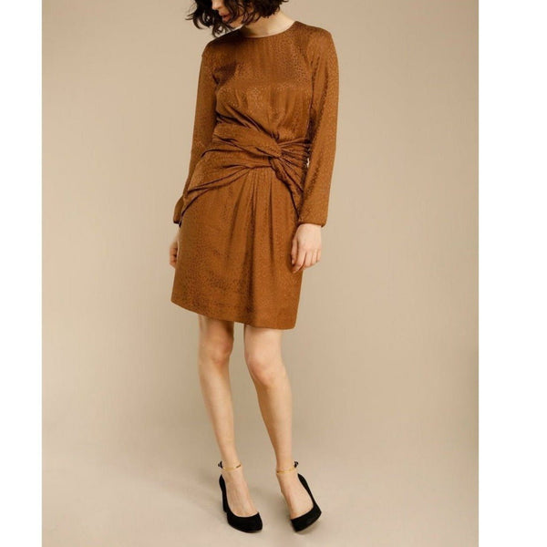 Eve Dress - Leopard Jacquard