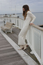 Plume Paris - Robe Maille Uma - Ecru