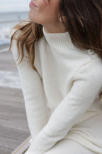 Plume Paris - Robe Maille Uma - Ecru