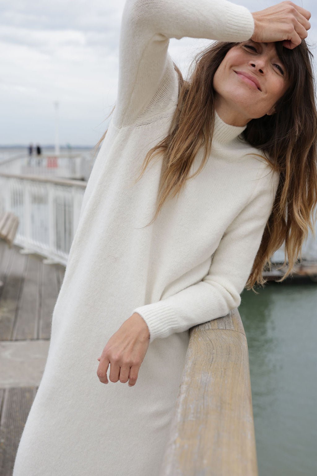 Plume Paris - Robe Maille Uma - Ecru