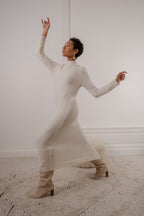 Plume Paris - Robe Maille Uma - Ecru
