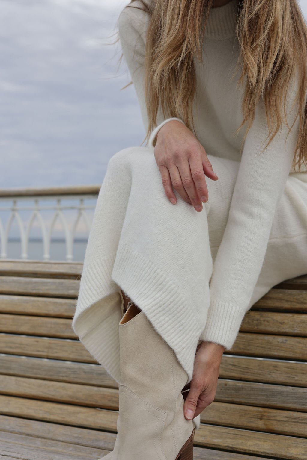 Plume Paris - Robe Maille Uma - Ecru