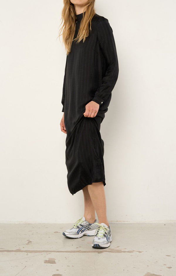 American Vintage - Long Dress High Neck - Black - Women