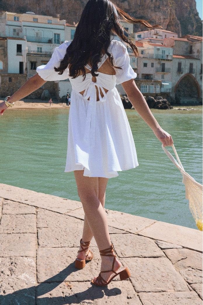 Vestido Regula Gasa Blanco