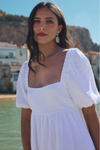 Vestido Regula Gasa Blanco