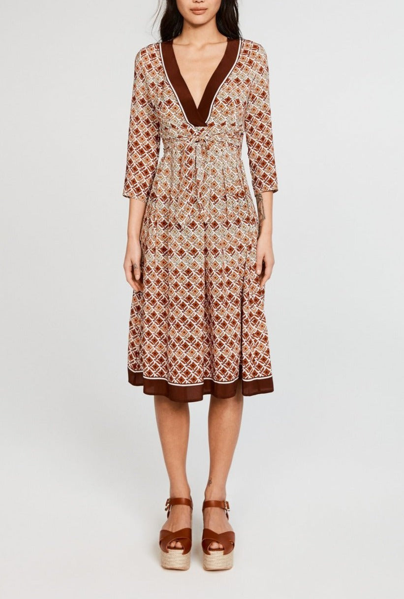 Claudie Pierlot - Robe C&T - Relia - Print Fonce