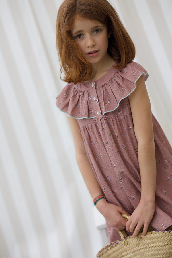 Robe Renée - Enfant Fille - Vieux Rose