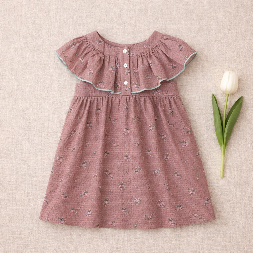 Robe Renée - Enfant Fille - Vieux Rose