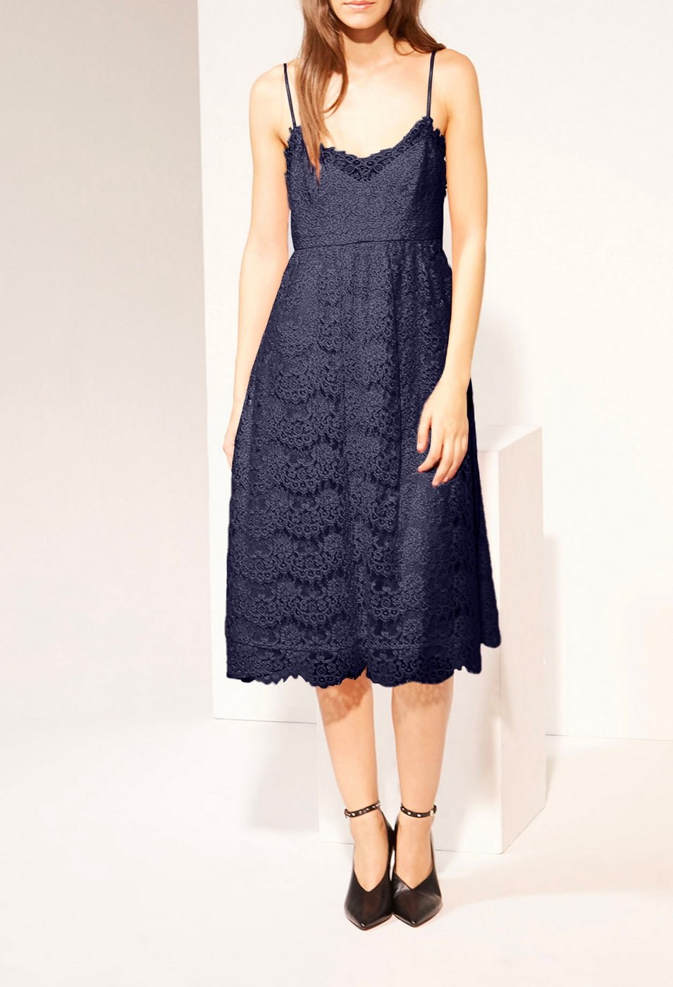 Claudie Pierlot - Jurk Rieuse - Marineblauw