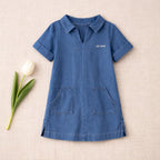 Robe Romane Denim - Enfant Fille - Bleu Denim
