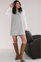Romine Grey Wool Dress
