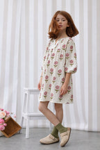 Romy Maxi Flowers Dress - Girl