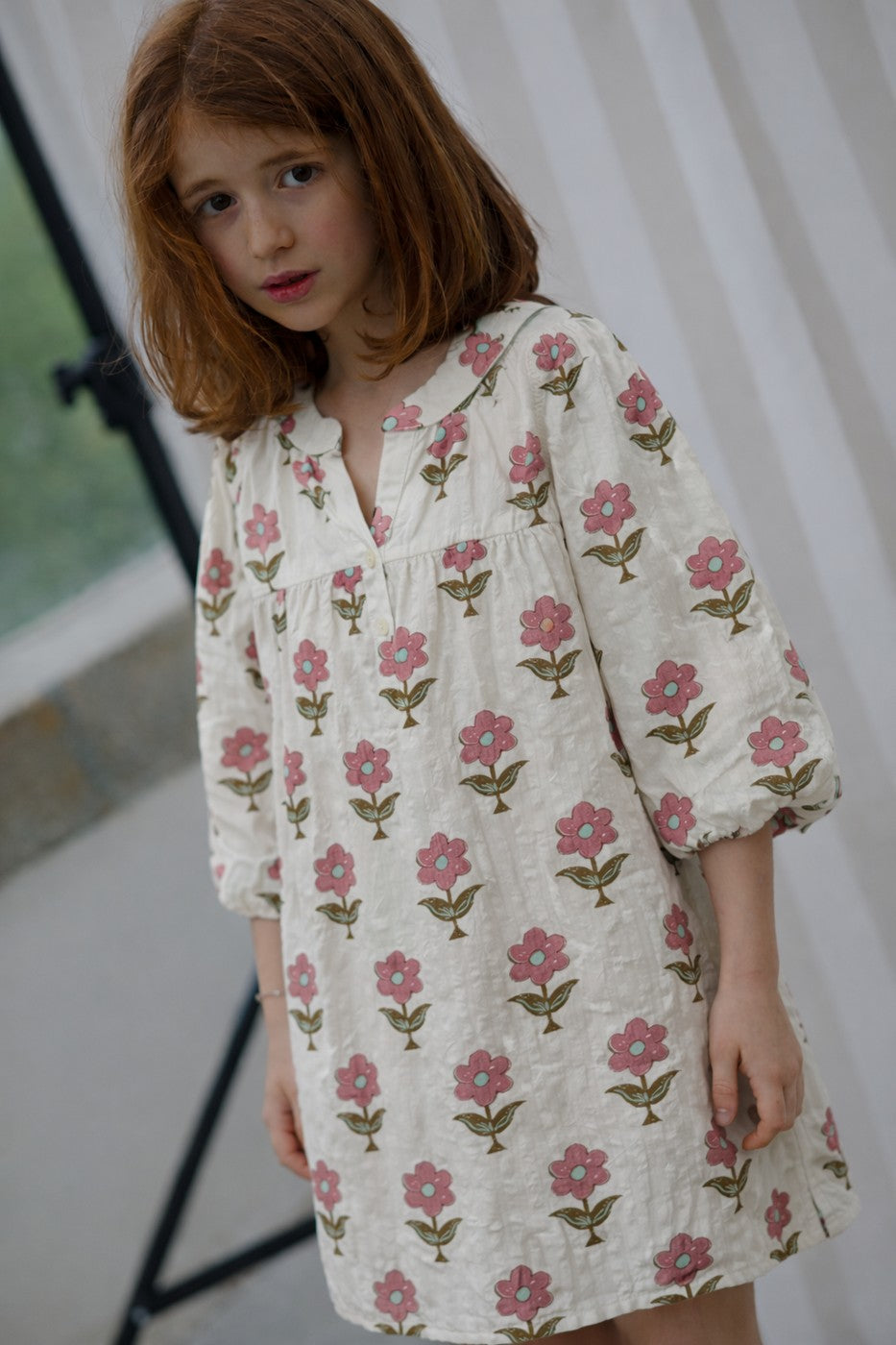 Romy Maxi Flowers Dress - Girl