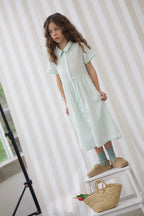 Robe Rose Ecru & Mint - Enfant Fille