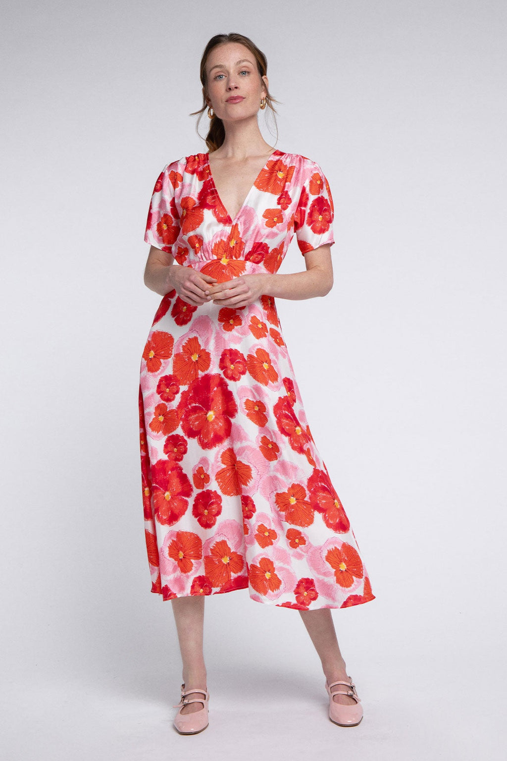 Vestido Anna Flor Roja