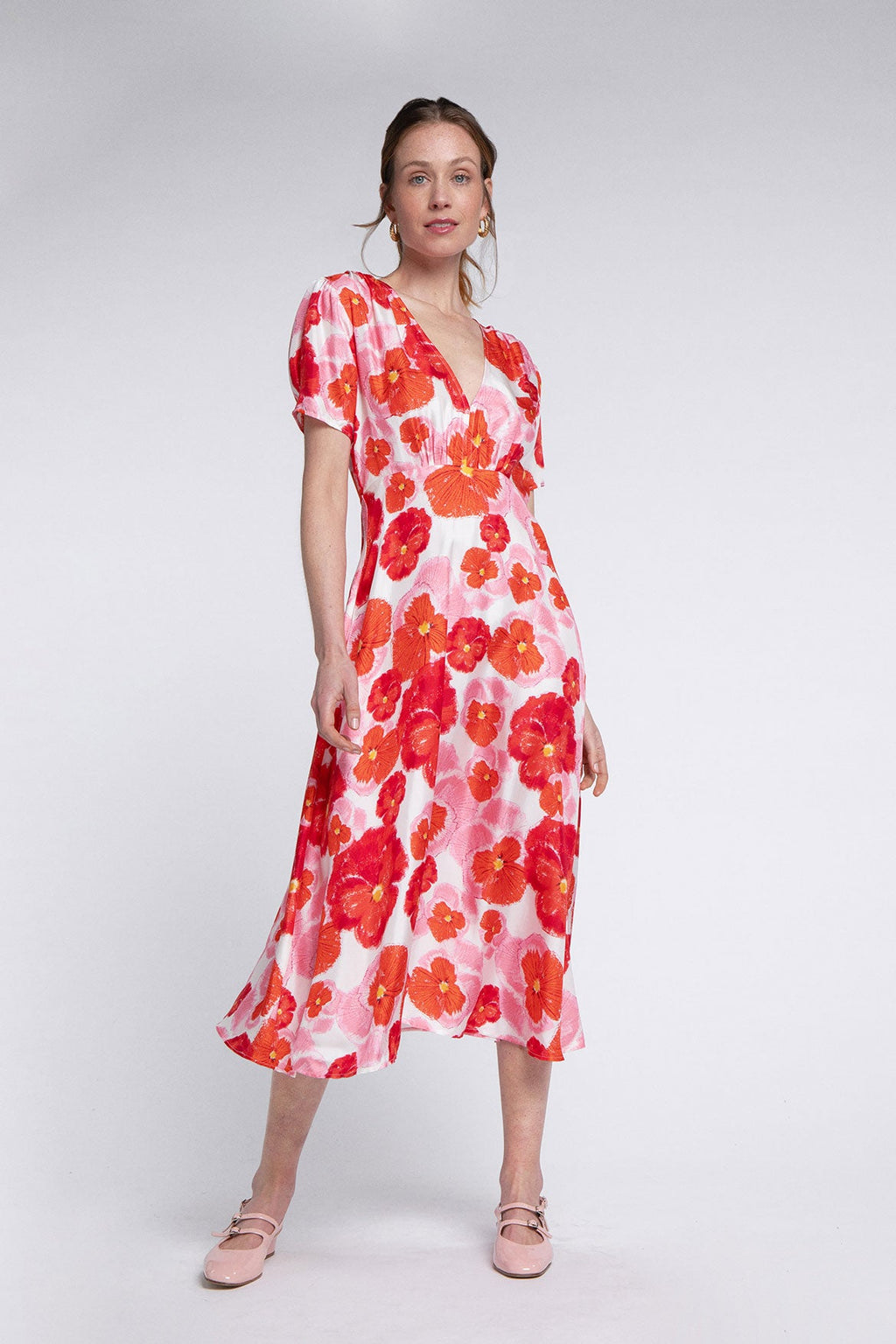 Vestido Anna Flor Roja