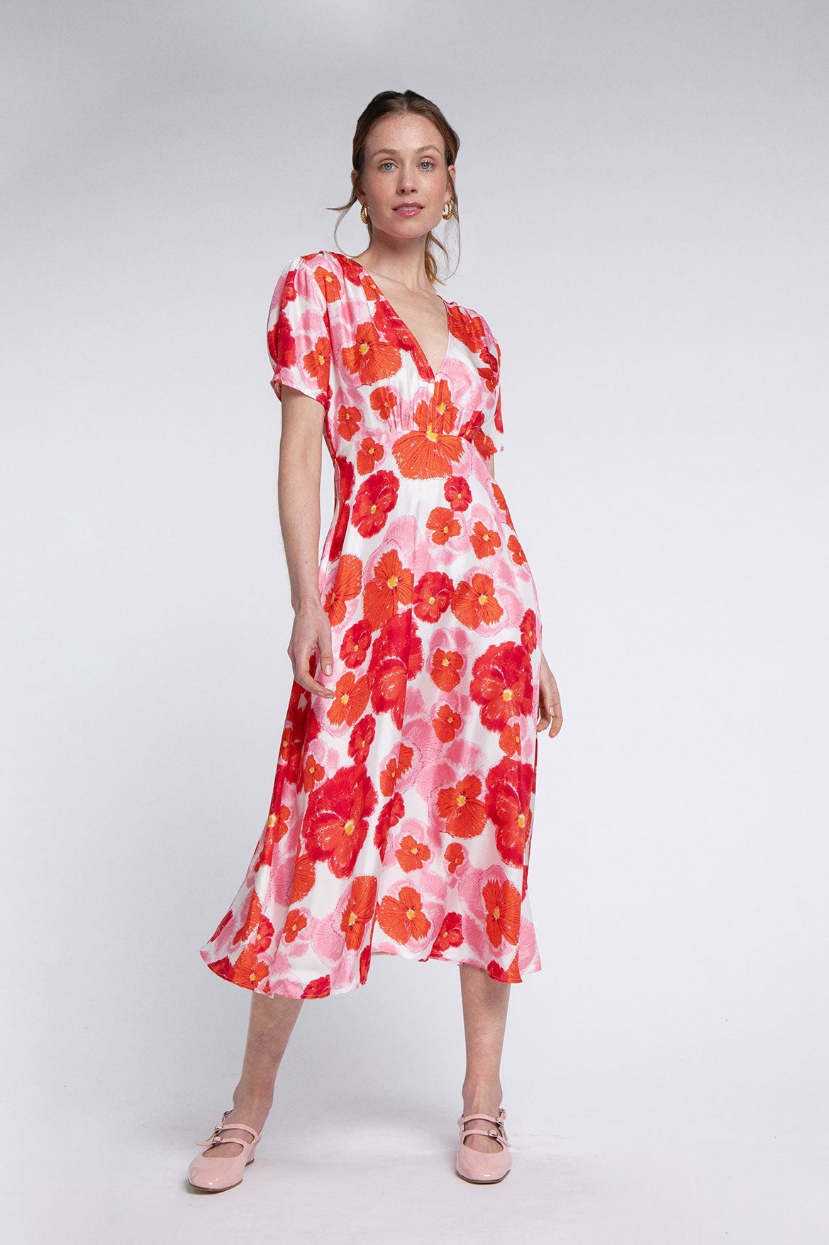 Vestido Anna Flor Roja