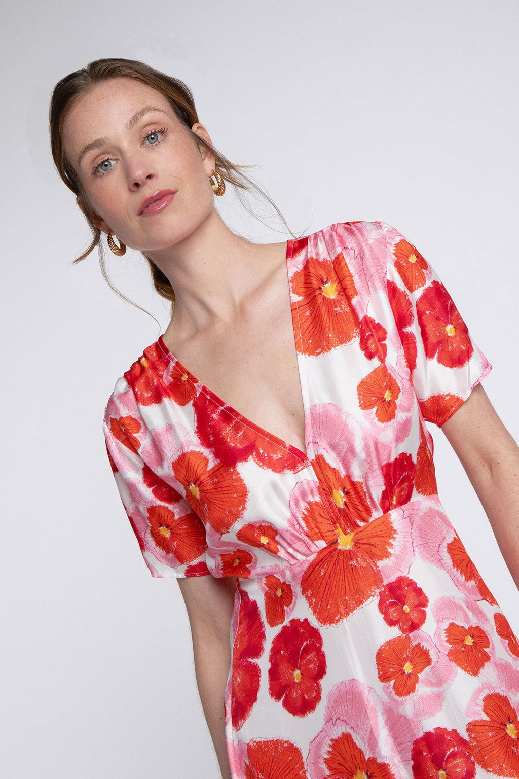 Vestido Anna Flor Roja