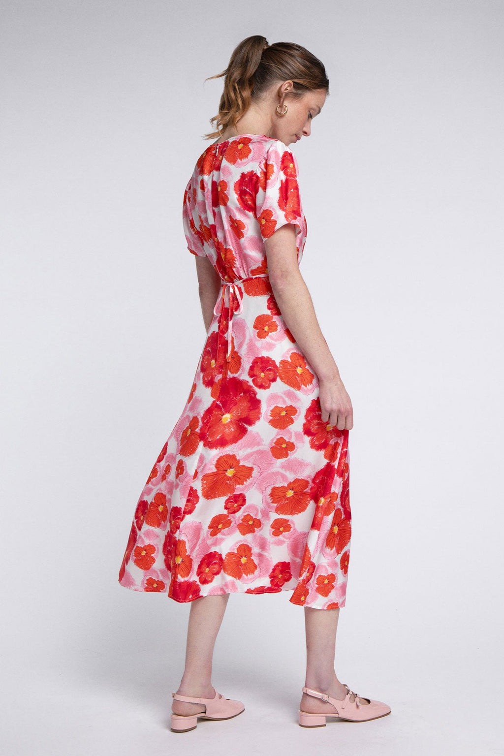 Vestido Anna Flor Roja