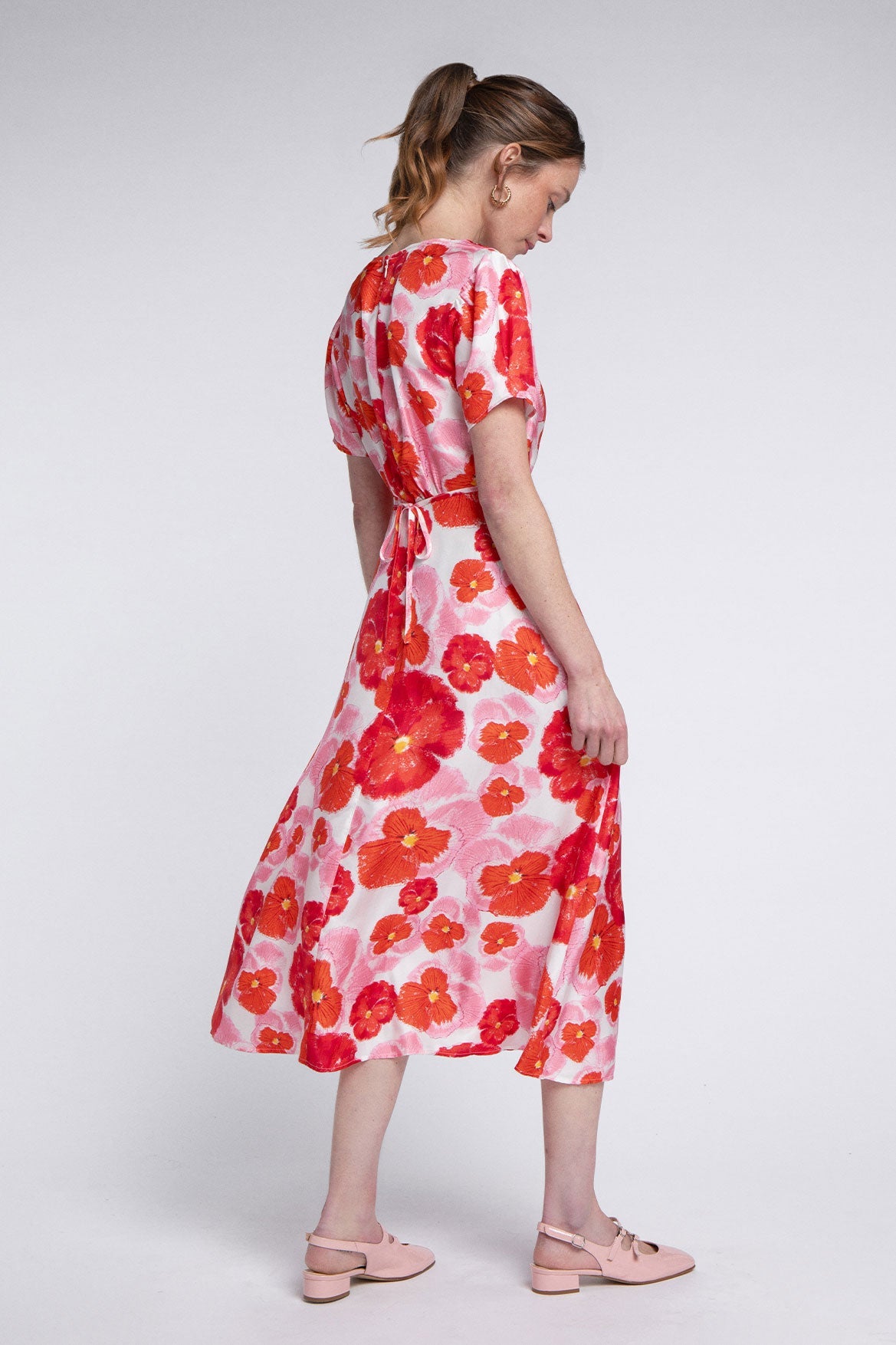 Vestido Anna Flor Roja