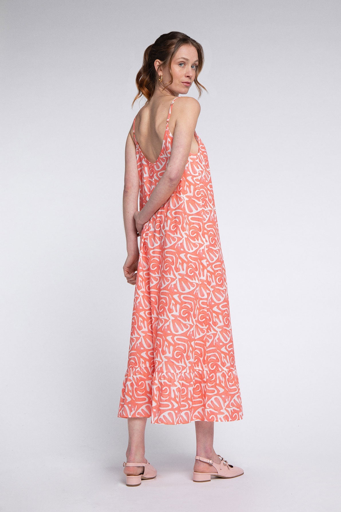 Vestido rosa orgánico Stella