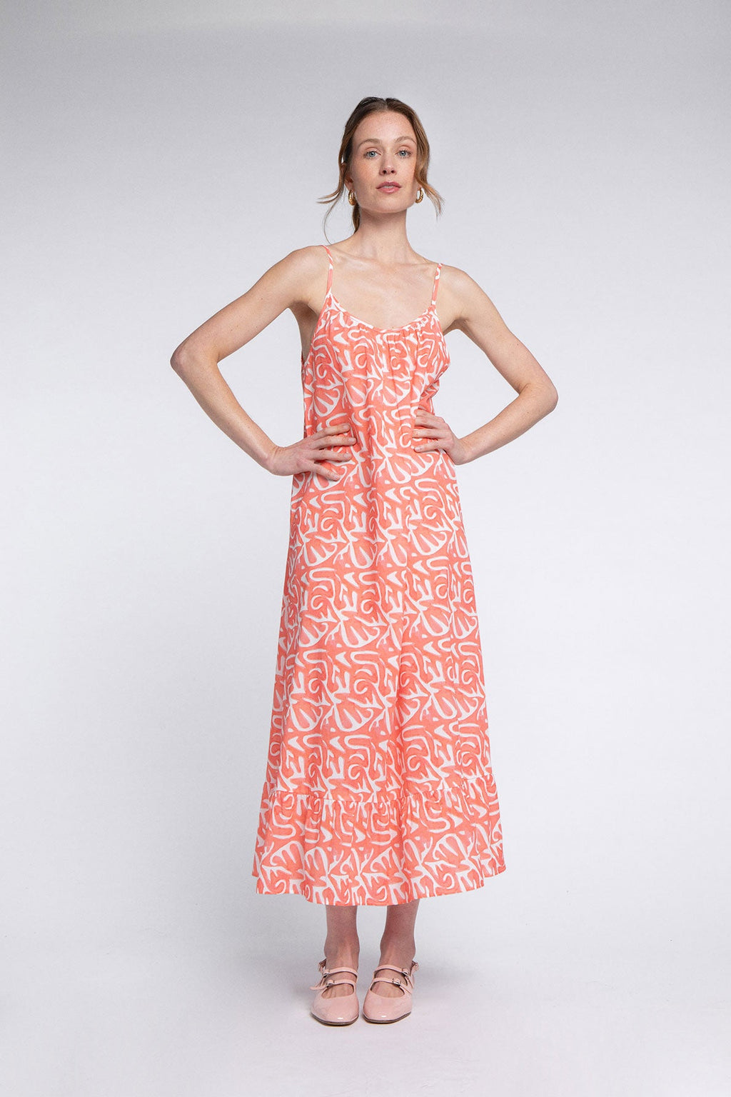 Vestido rosa orgánico Stella