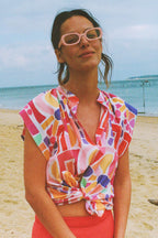 Ettore Polychrome Pink Top