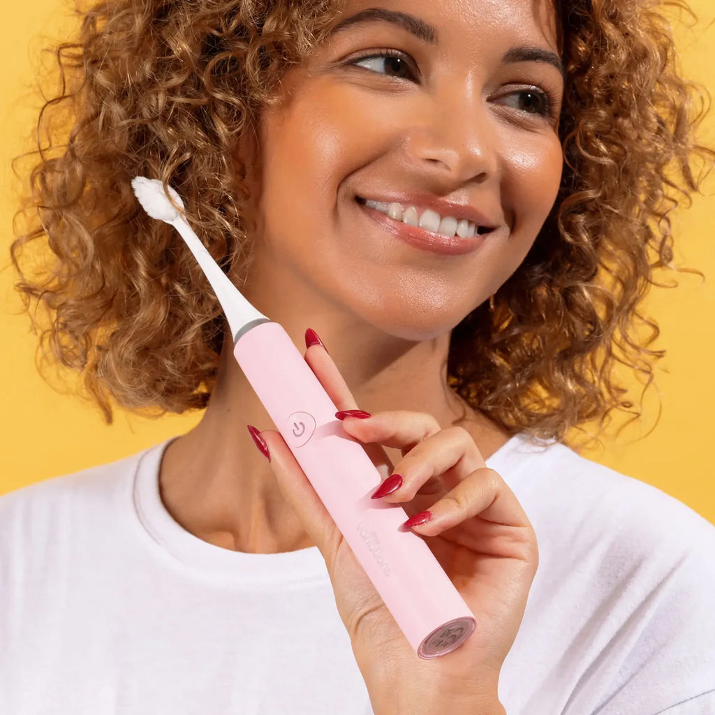 Brosse Rose + Étui + Support
