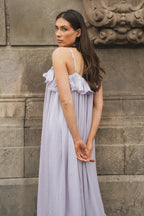 Ample Violet Tiered Maxi Dress