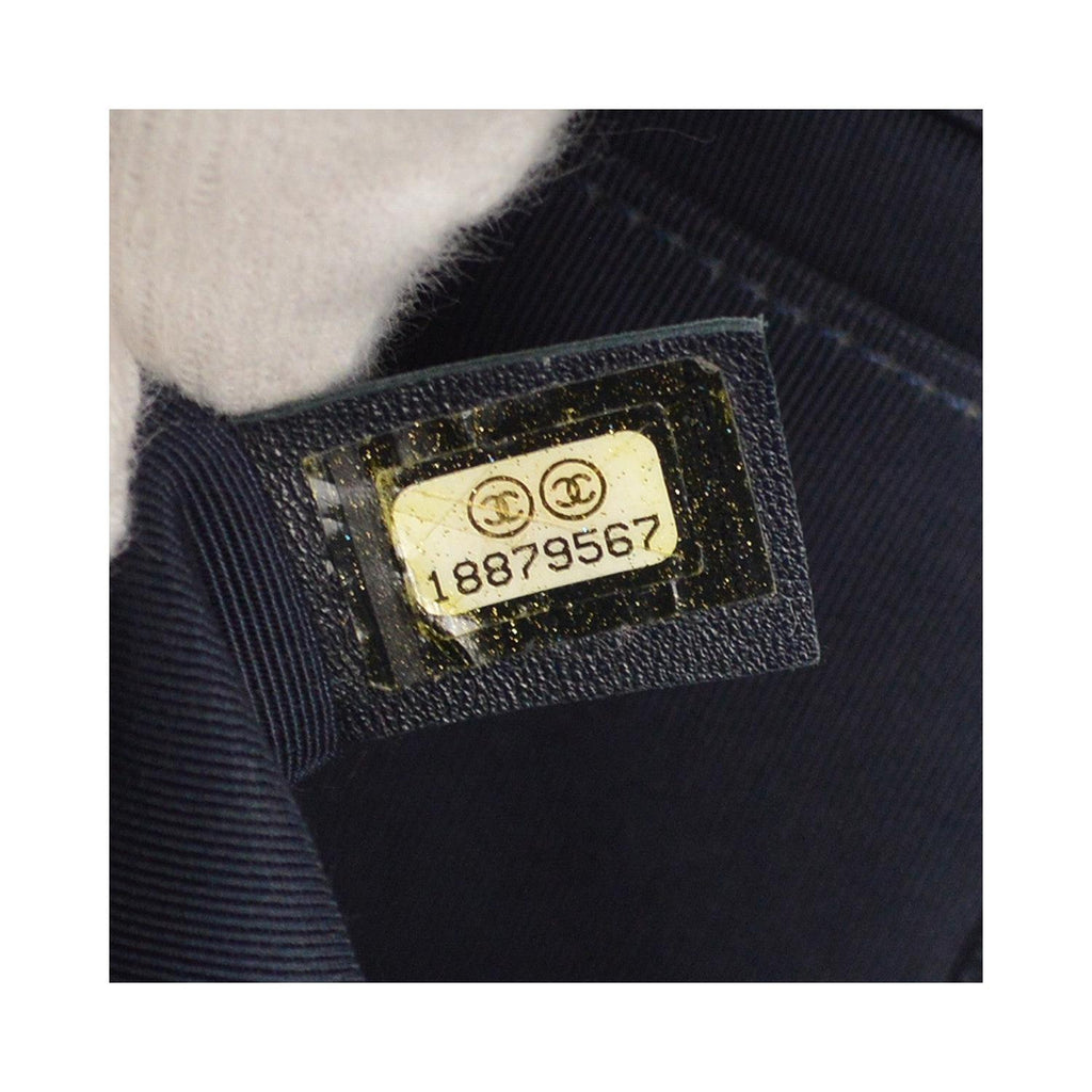 Chanel - Sac Porté Épaule Boy Flap New Medium Cuir - Bleu Marine