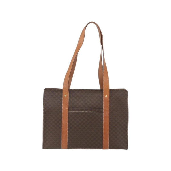 Celine - Cabas Vintage Macadam Shopper Tote Toile - Marron