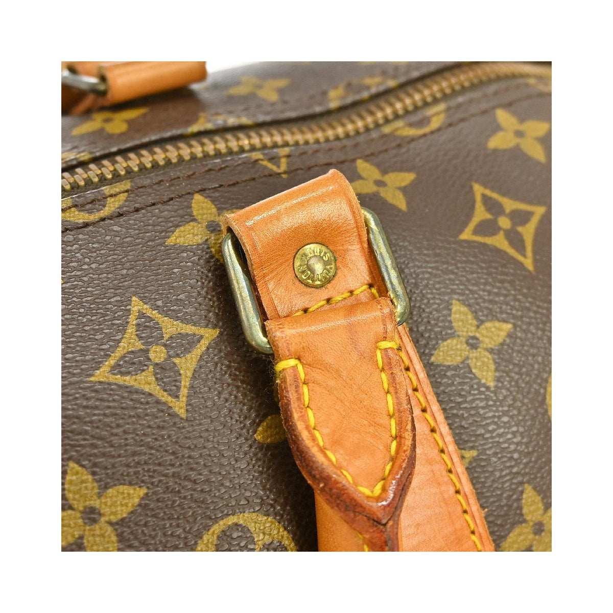 Louis Vuitton – Reisetasche Keepall Bandoulière 60 Canvas – Braun