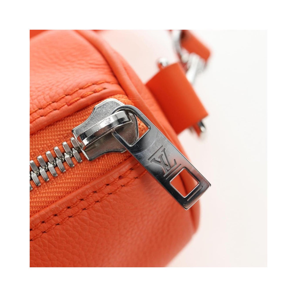 Louis Vuitton - Sac Porté Épaule City Keepall Cuir - Orange