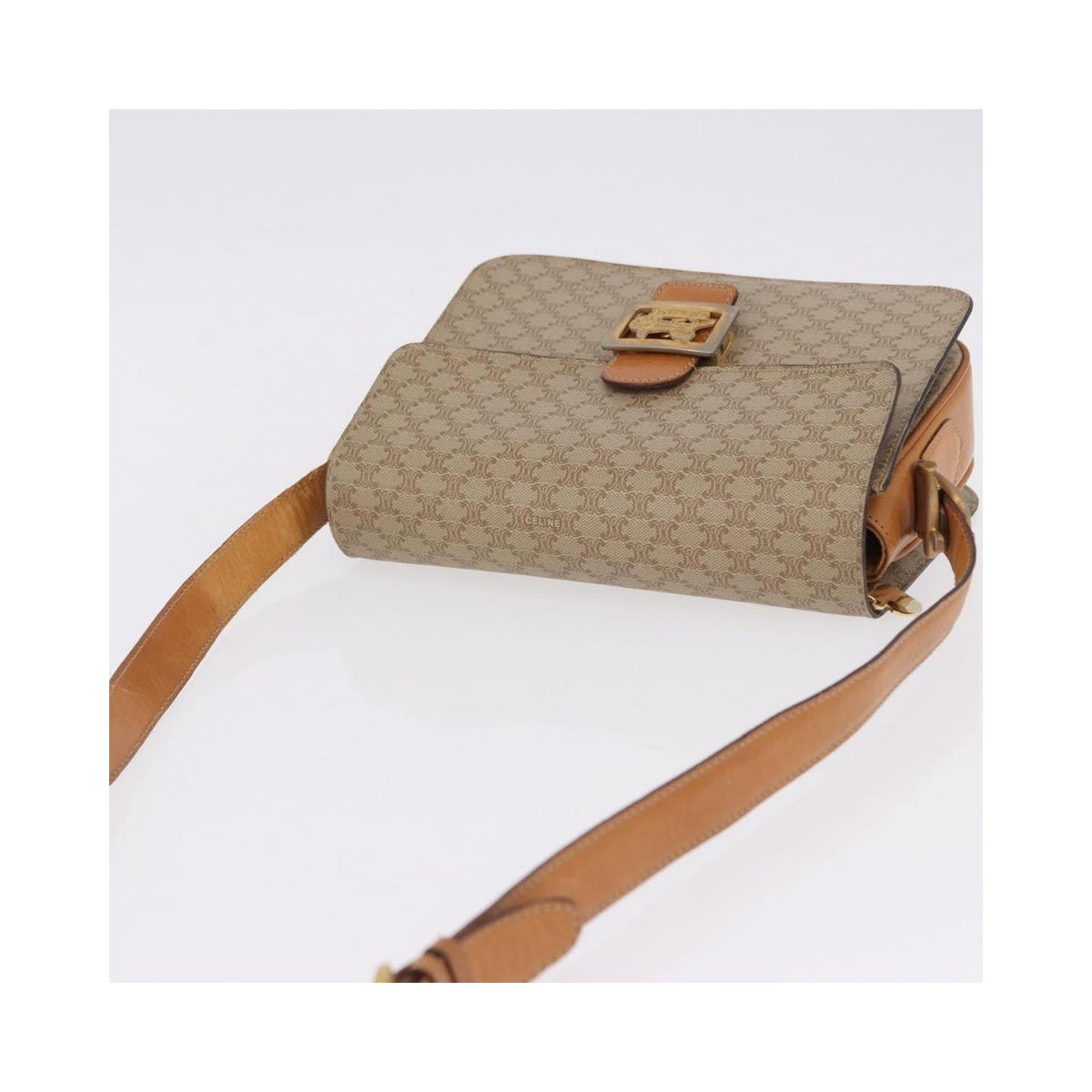 Celine - Sac Porté Épaule Macadam Small Toile - Beige