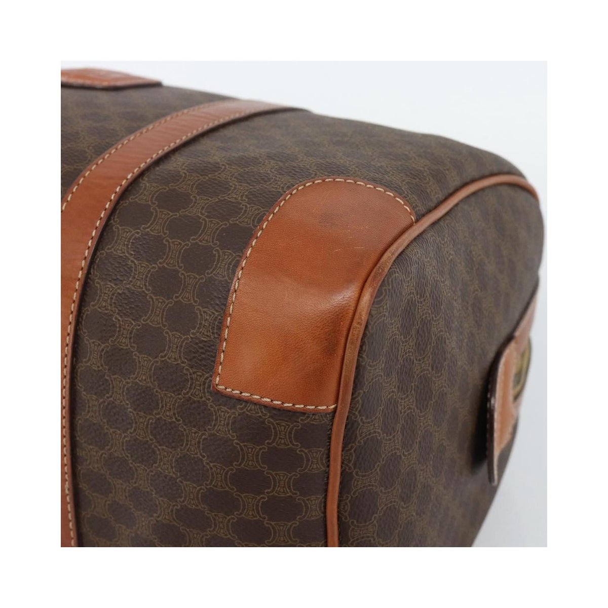 Celine - Sac À Main Vintage Macadam Boston Toile - Marron