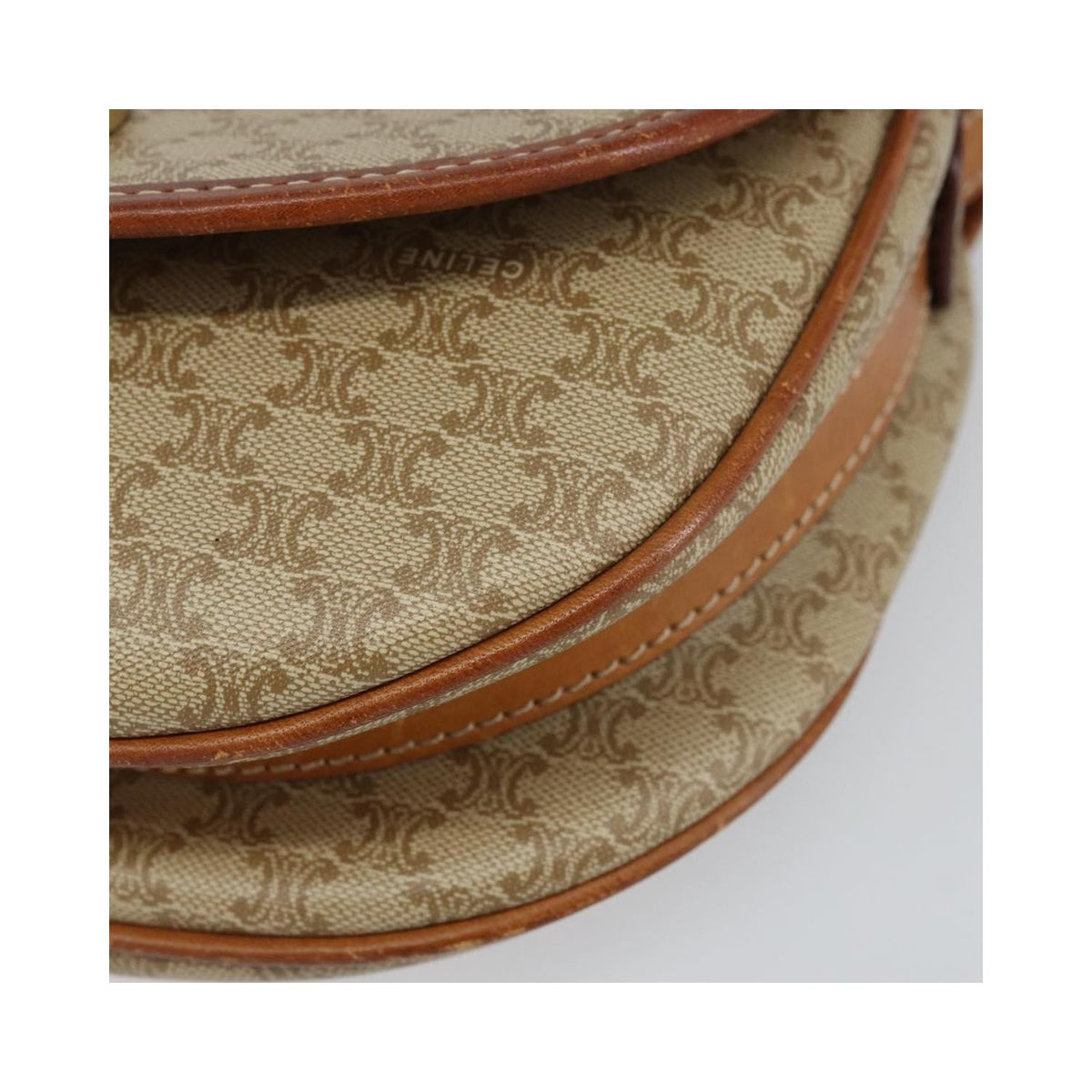 Celine - Borsa a spalla Macadam in PVC - Beige