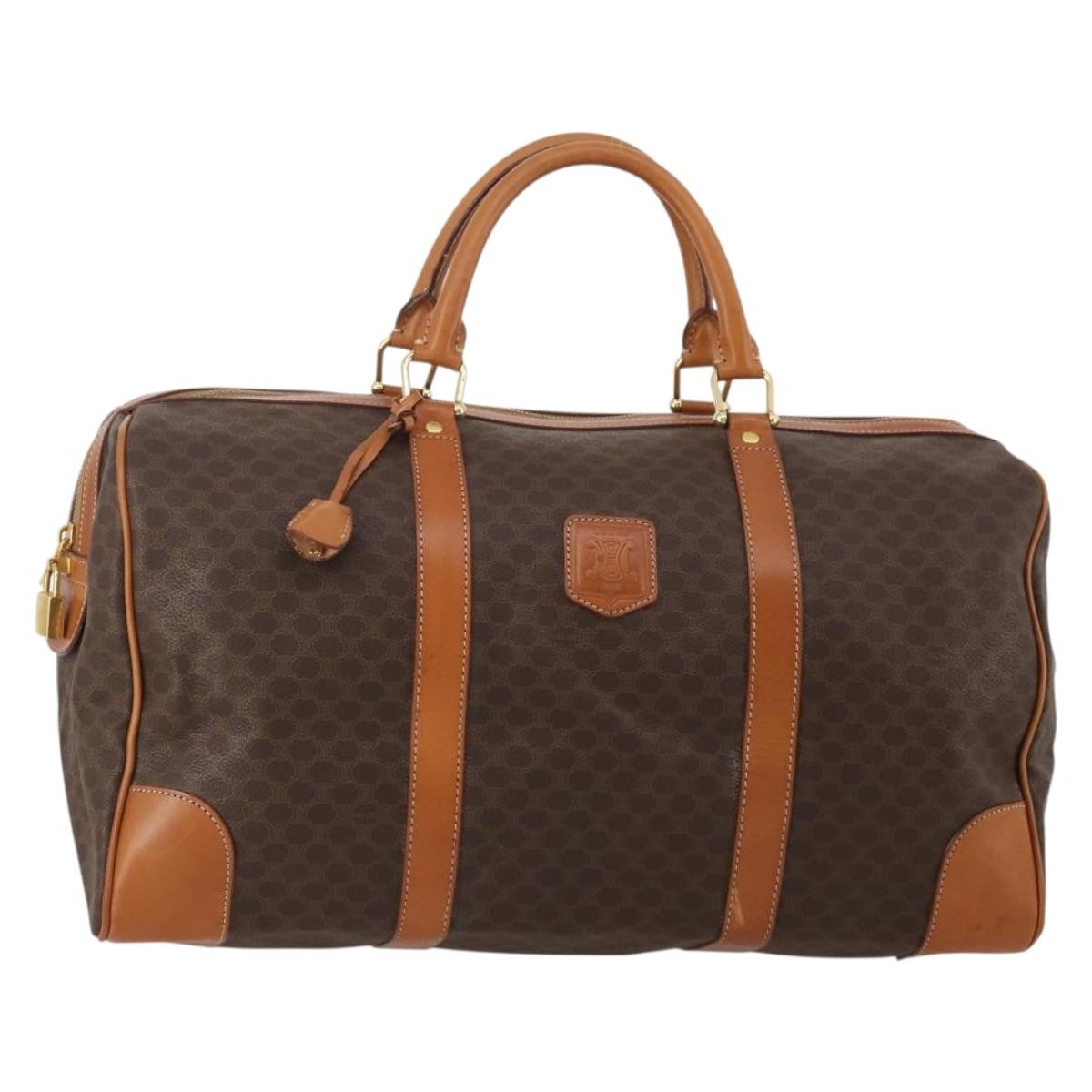 Celine - Sac À Main Boston Large Pvc - Marron