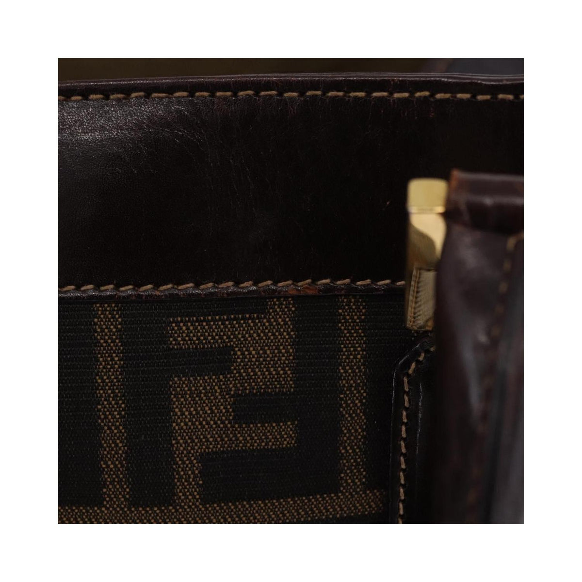 Fendi - Sac À Main Vintage Zucca Toile - Marron